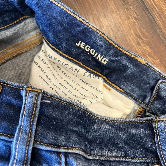 American eagle distressed jeggings SZ 4 - Picture 4 of 4